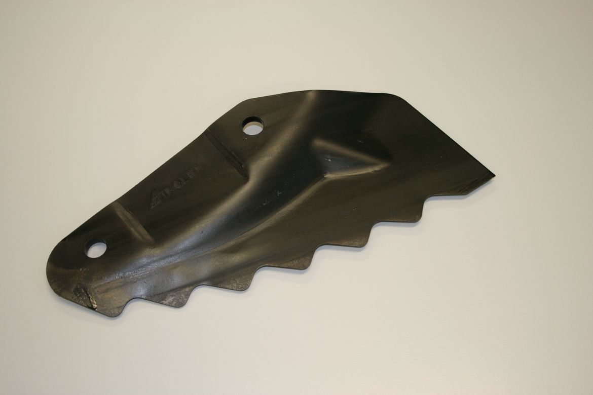 Schneckenmesser, Selbstschärfende, Futtermischwagen, Futtermischer Mischwagen, Schnecken, lange Lebensdauer, Raufutterkomponente, Rundballen, Position Schneckenmesser, Ration, Messerposition, trioliet, Trioform