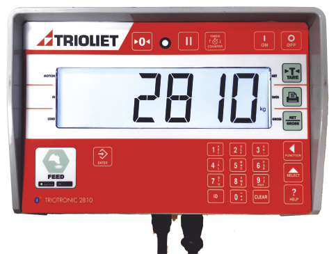 Wiegeindikator Futtermanagementsystem Wiegeeinrichtung Wiegesystem Triotronic touch screen 